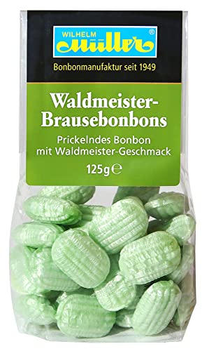 Waldmeister-Brausebonbons - Prickelndes Bonbon mit Waldmeister-Geschmack (1 Tüte) von Müller