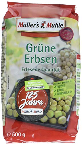 Müller´s Mühle Grüne Erbsen, 7er Pack (7 x 500 g) von Müller´s Mühle