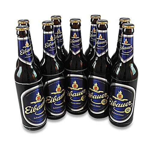 Eibauer Schwarzbier - (9 Flaschen à 0,5 l / 4,5% vol.) von Münch-Bräu Eibau