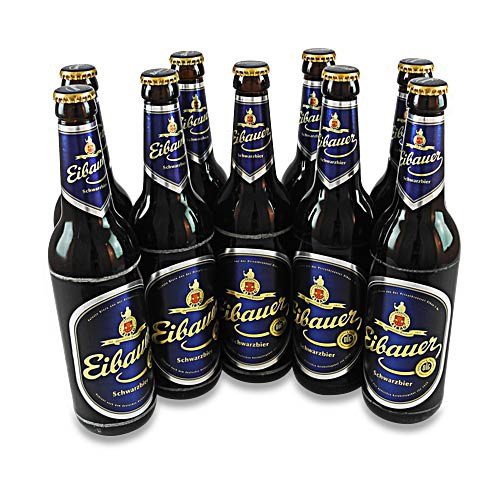 Eibauer Schwarzbier - (9 Flaschen à 0,5 l / 4,5% vol.) von Münch-Bräu Eibau