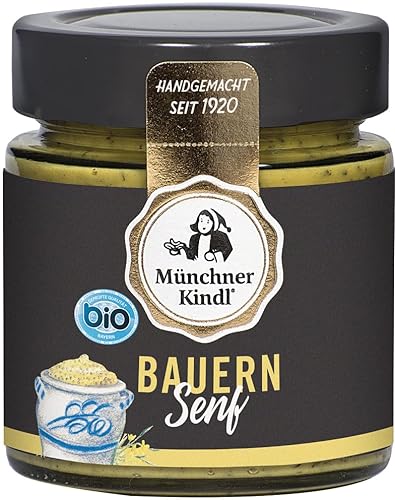 Münchner Kindl Senf Bio Bauern Senf (6 x 125 ml) von Münchner-Kindl-Senf