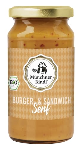 Münchner Kindl Senf Bio Burger & Sandwich Senf (2 x 200 ml) von Münchner-Kindl-Senf