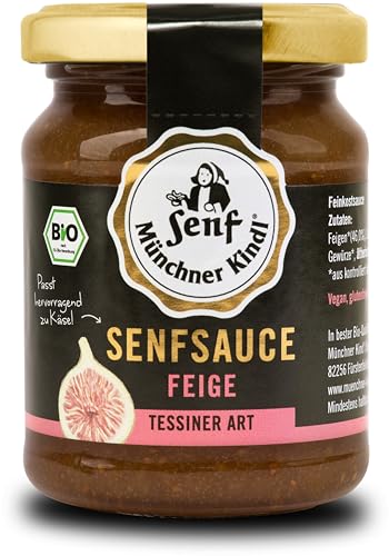 Münchner Kindl Senf Bio Senfsauce Feige (6 x 125 ml) von Münchner-Kindl-Senf