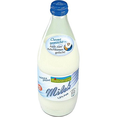 24 Flaschen a 500ml Münsterland Milch-Drink Trink Milch 1,5% von Münsterland Milch