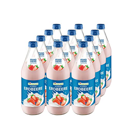 Münsterland Erdbeer Milch-Drink, 12er Pack (12 x 500 ml) von Münsterland