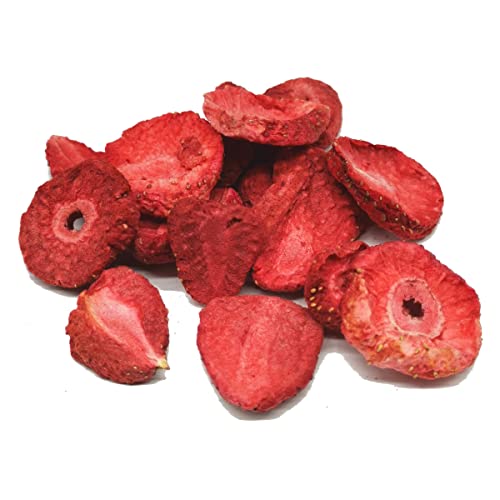 Bio Erdbeeren I gefriergetrocknet I Scheiben I Trockenfrucht I Beeren Obst I 60g Inhalt von MÜSLI MÜHLE Kernig Kornig Knusprig