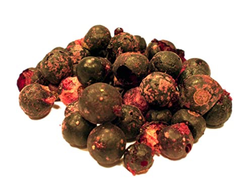 Bio Schwarze Johannisbeeren gefriergetrocknet I 100% Ganze Frucht I Trockenfrucht I Beeren Obst I 250g Inhalt von MÜSLI MÜHLE Kernig Kornig Knusprig