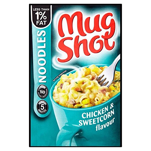 Verbrecherfoto Nudeln Chicken & Flavour Zuckermais (54 g) - Packung mit 2 von Mug Shot