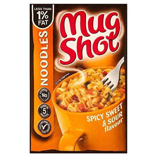 Verbrecherfoto Nudeln Spicy Sweet & Sour Flavour (67g) - Packung mit 2 von Mug Shot