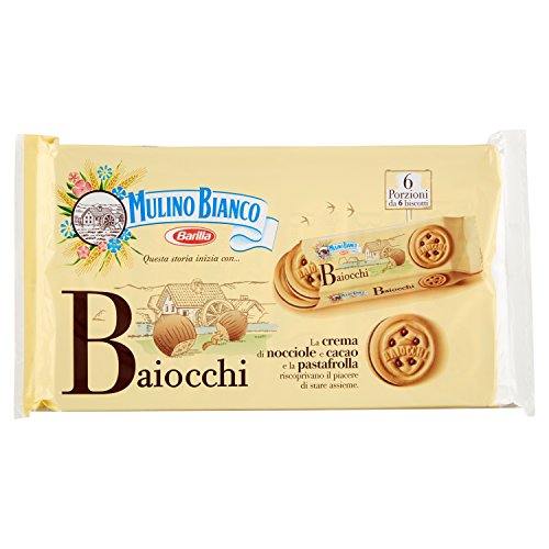Mulino Bianco Biscotti con Crema alla Nocciola e Cacao 336g - italienische Premium Kekse von Mulino Bianco Barilla