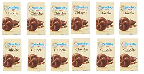 12x Mulino Bianco Chicche al Cacao Schokolade gefüllte Kekse Plätzchen Snack 200g 12x Mulino Bianco Chicche al Cacao Schokolade gefüllte Kekse Plätzchen Snack 200g von Mulino Bianco