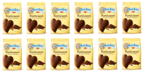 12x Mulino Bianco Kakao Kekse Batticuori Italien biscuits cookies kuchen brioche von Mulino Bianco