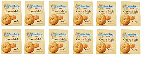 12x Mulino Bianco Kekse Cuor Mela 250g Biscuits Cookies Apfel Kuchen Butterkekse von Mulino Bianco