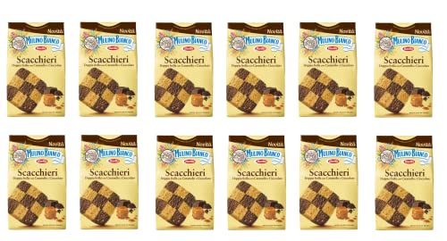 12x Mulino Bianco Scacchieri Kekse Doppelter Mürbeteig mit Karamell und Schokolade 300g 12x Mulino Bianco Scacchieri Kekse Doppelter Mürbeteig mit Karamell und Schokolade 300g von Mulino Bianco