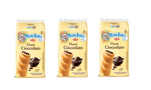 24x Mulino Bianco Kuchen mit Schokolade Flauti 35g kekse schoko riegel snack von Mulino Bianco