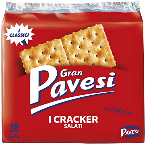 3x Gran Pavesi Kekse Salati 'Gesalzen', 560 g von Mulino Bianco