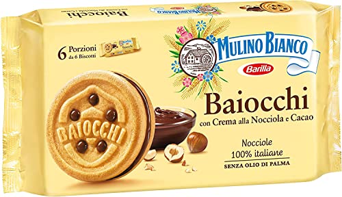 3x Mulino Bianco Baiocchi schoko reigel Kekse kuchen mit Schokolade 336gr Multi paket snack von Mulino Bianco