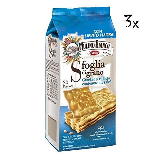 3x Mulino Bianco Barilla 20x Crackers Cracker non salati ungesalzen 500g Italien von Mulino Bianco