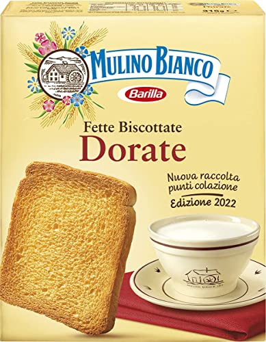 3x Mulino Bianco Fette Biscottate Le Dorate Zwieback kekse gebackenem Brot 315g von Mulino Bianco