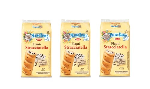 3x Mulino Bianco Kuchen mit Stracciatella Flauti 8x 35g kekse riegel snack 3x Mulino Bianco Kuchen mit Stracciatella Flauti 8x 35g kekse riegel snack von Mulino Bianco