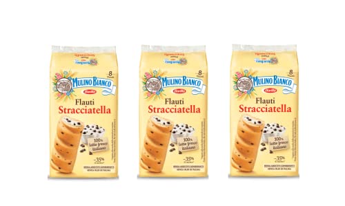 3x Mulino Bianco Kuchen mit Stracciatella Flauti 8x 35g kekse riegel snack von Mulino Bianco