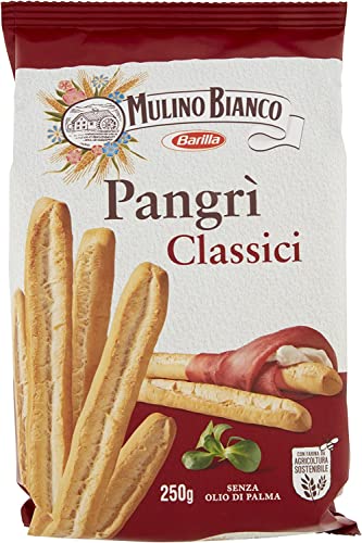 3x Mulino Bianco Pangrì Classici Grissini rustici Rustikale Brotstock mit Sonnenblumenöl und Weichweizenmehl 300g von Mulino Bianco
