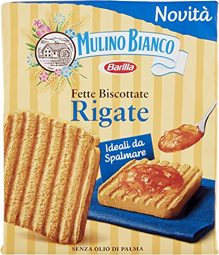 6x Mulino Bianco Fette Biscottate Rigate Zwieback kekse gebackenem Brot 315 g biscuits von Mulino Bianco
