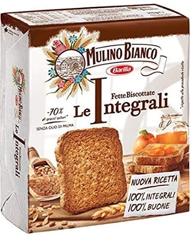 6x Mulino Bianco Fette Biscottate Volkoren 315 g Vollkorn Zwieback aus italien von Mulino Bianco