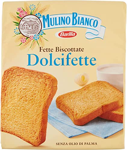 6x Mulino Bianco Fette biscottate Le Dolcifette 315g kekse Zwieback brot von Mulino Bianco