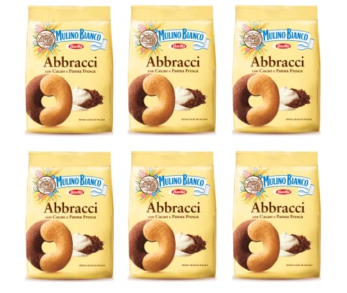 6x Mulino Bianco Kekse Abbracci 700g Italien biscuits cookies kuchen brioche von Mulino Bianco