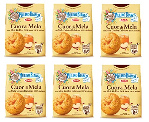 6x Mulino Bianco Kekse Cuor mela 300g biscuits cookies Apfel kuchen Butterkekse von Mulino Bianco