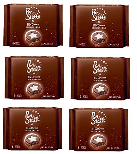 6x Mulino Bianco Pan di stelle Biscocrema kekse mit sahne Italien biscuits cookies 168g von Mulino Bianco