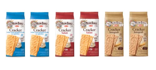 6x Mulino Bianco Testpaket Crackers Salati mit weniger Salzgehalt Vollkorn 500g 6x Mulino Bianco Testpaket Crackers Salati mit weniger Salzgehalt Vollkorn 500g von Mulino Bianco