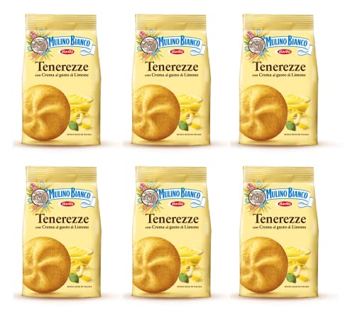 6x Mulino Bianco tenerezze al limone kekse Butterkeks Gebäck Sahne Zitrone 200g von Mulino Bianco