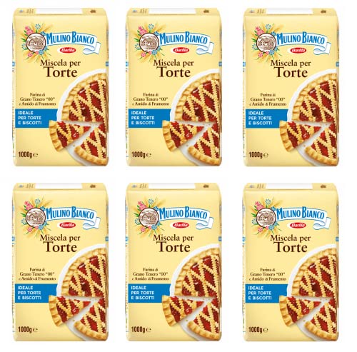 6x Mulino bianco Farina Miscela per torte Mehl kuchen Mischung Kuchenmehl 1kg 6x Mulino bianco Farina Miscela per torte Mehl kuchen Mischung Kuchenmehl 1kg von Mulino Bianco