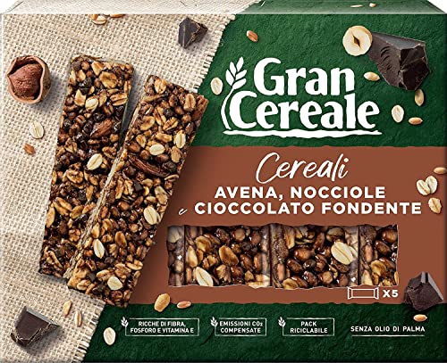 Gran Cereale, Snack Barrette di Frutta Secca Nussriegel mit mit 4 Cerealien, Haselnuss und Schokolade 135g Gran Cereale, Snack Barrette di Frutta Secca Nussriegel mit mit 4 Cerealien, Haselnuss und Schokolade 135g von Mulino Bianco