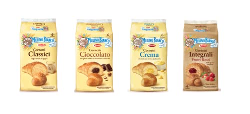 Mulino Bianco Cornetti testpaket Classico Crema aprikose schokolade von Mulino Bianco