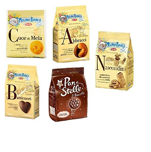 Mulino Bianco Kekse testpaket 5x 330G Nascondini Batticuori Pan di stelle Mulino Bianco Kekse testpaket 5x 330G Nascondini Batticuori Pan di stelle von Mulino Bianco
