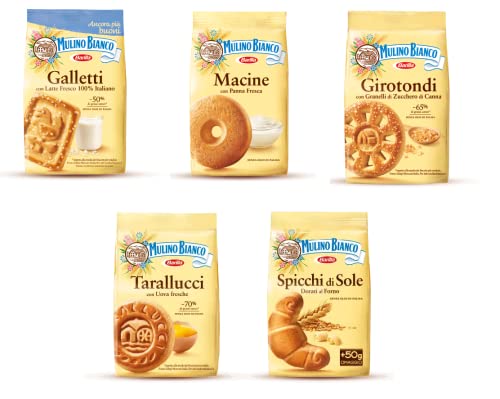 Mulino Bianco Kekse testpaket 5x350G Girotondi Macine Galletti Spicchi di sole Mulino Bianco Kekse testpaket 5x350G Girotondi Macine Galletti Spicchi di sole von Mulino Bianco