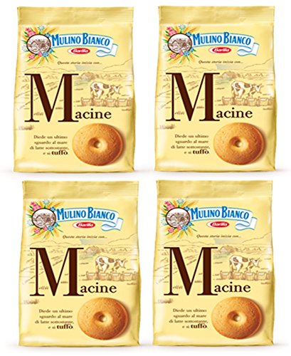 Mulino Bianco Macine Kekse, 400 g, italienische Kekse, 4 Stück von Mulino Bianco