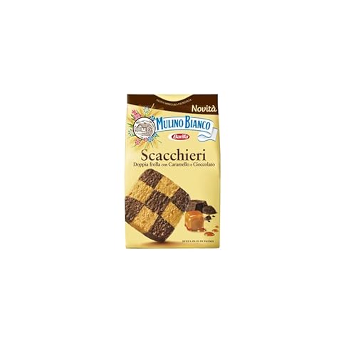 Mulino Bianco Scacchieri Kekse Doppelter Mürbeteig mit Karamell und Schokolade 300g von Mulino Bianco
