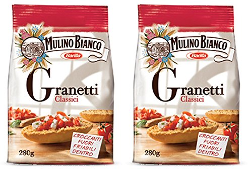 Mulino Bianco: "Granetti Classici" knusprige und krümelige Toasts, 280 g, 2 Stück von Mulino Bianco