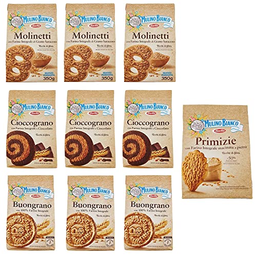 Testpaket Barilla Mulino Bianco Molinetti Cioccograno Buongrano Primizie Biscuits Cookies Vollkornkekse 10 Stück Kekse mit Vollkornmehl Testpaket Barilla Mulino Bianco Molinetti Cioccograno Buongrano Primizie Biscuits Cookies Vollkornkekse 10 Stück Kekse mit Vollkornmehl von Mulino Bianco