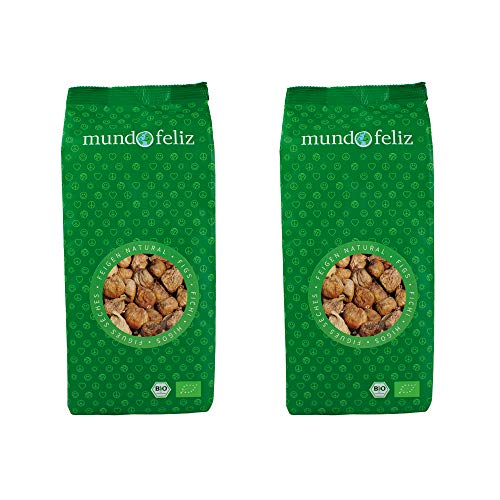 Mundo Feliz Trockenfeigen aus Bio-Anbau, 2 x 500 g von Mundo Feliz