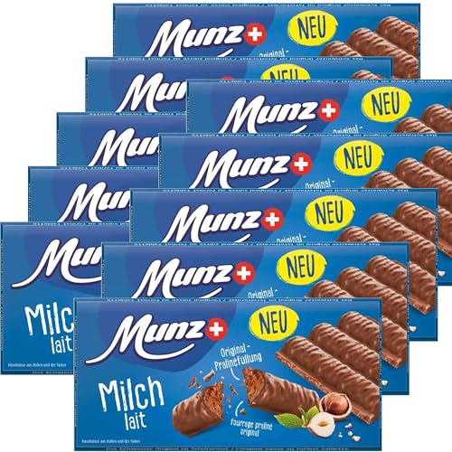 Munz Prügeli Schokoladen-Tafel Milch 10 x 100g Tafeln von Munz