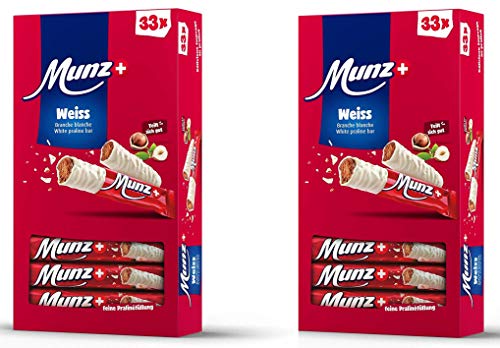 Set 2 x MUNZ Prügeli Weiße Schokolade | Schweizer Schokolade | Branches Classic | 2 x 33 = 66 Praliné Schokoladenriegel | 1,58 kg Großpackung Mix | Maestrani Weiße Prügli | Glutenfrei Set 2 x MUNZ Prügeli Weiße Schokolade | Schweizer Schokolade | Branches Classic | 2 x 33 = 66 Praliné Schokoladenriegel | 1,58 kg Großpackung Mix | Maestrani Weiße Prügli | Glutenfrei von Munz