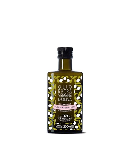 Frantoio Muraglia, Glasflasche mit nativem Olivenöl Extra, mittelfruchtigem Aroma, 250 ml Frantoio Muraglia, Glasflasche mit nativem Olivenöl Extra, mittelfruchtigem Aroma, 250 ml von MURAGLIA ANTICO FRANTOIO