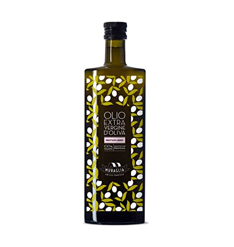 Frantoio Muraglia, Glasflasche mit Natives Olivenöl Extra Essenz Mittelfruchtig 500ml von MURAGLIA ANTICO FRANTOIO