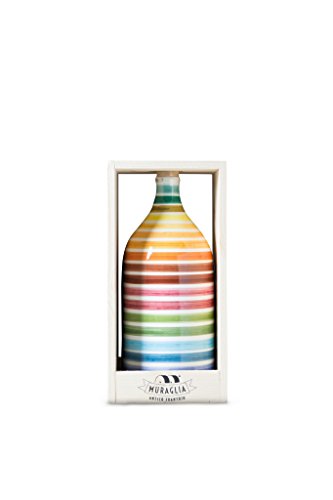 Muraglia - Natives Olivenöl Extra Magnum Regenbogen Keramisches Glas (Intensiv Fruchtig) 1500ml von MURAGLIA ANTICO FRANTOIO