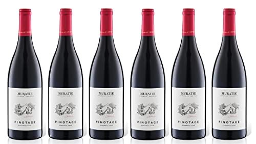 6x 0,75l - Muratie - Boundary Road - Pinotage - Stellenbosch W.O. - Südafrika - Rotwein trocken von Muratie